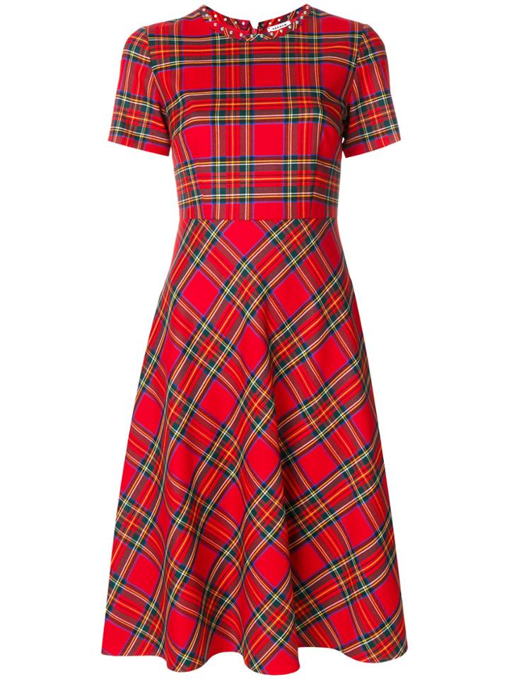 P.a.r.o.s.h. Tartan Check Dress - Red