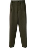 Marni Cropped Tapered Trousers - Green