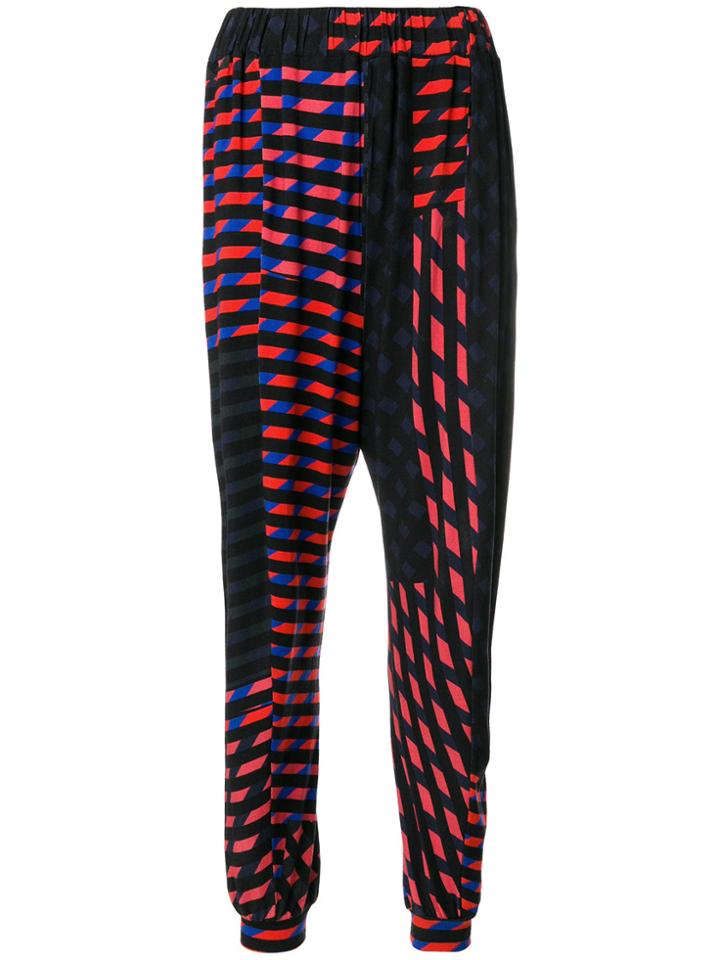 Henrik Vibskov Dropped Crotch Track Pants - Multicolour