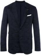 Neil Barrett Camouflage Print Blazer, Men's, Size: 46, Black, Cotton/spandex/elastane/viscose/polyester