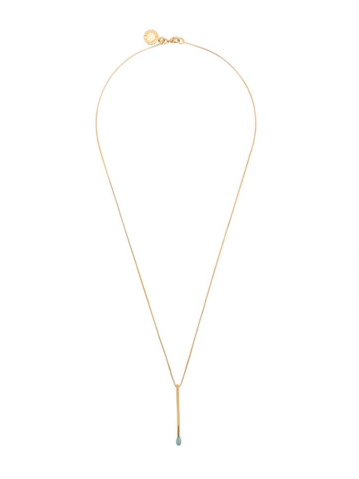 Stella Mccartney Matchstick Pendant Necklace - Gold