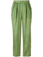 Mes Demoiselles - 'noah' Trousers - Women - Silk - 38, Women's, Green, Silk