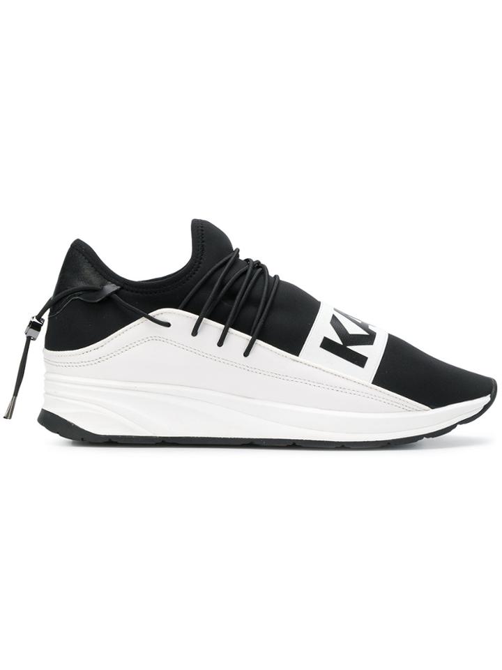 Karl Lagerfeld Logo Print Sneakers - Black