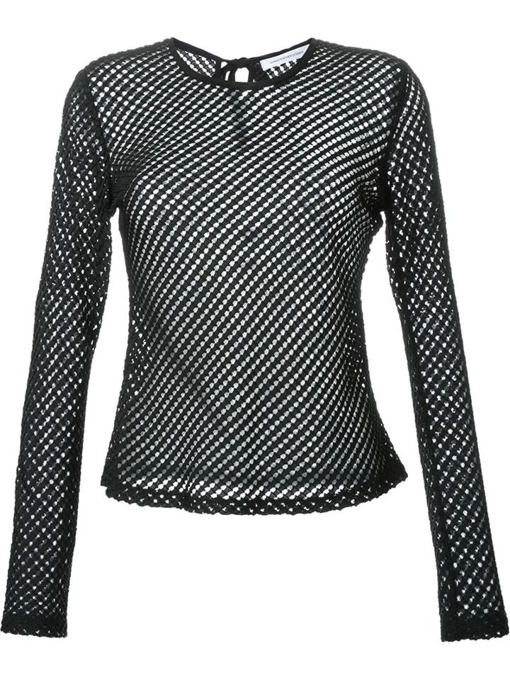 Christopher Esber 'water Spirit' Long Sleeve Top, Women's, Size: 12, Black, Polyester