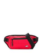 Msgm Logo Patch Belt Bag - Red