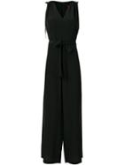 Max Mara Studio V-neck Jumpsuit - Black