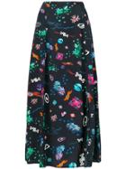 Rixo Thalia Space Skirt - Black