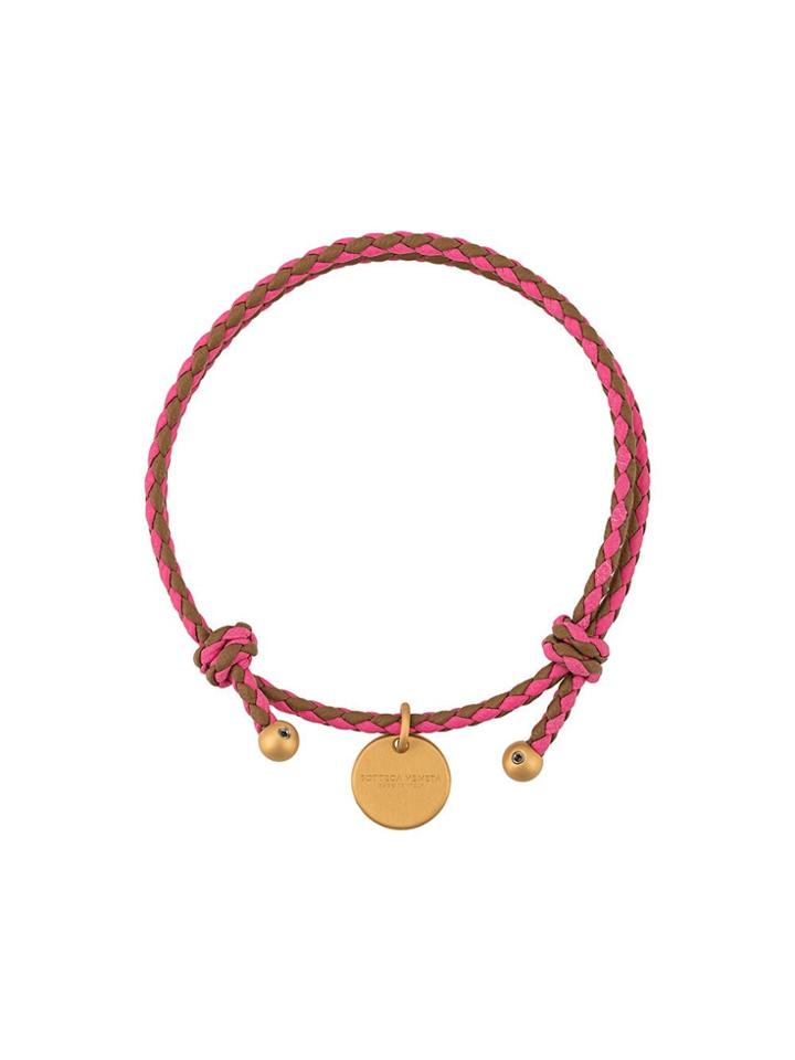 Bottega Veneta Intrecciato Weave Bracelet - Pink