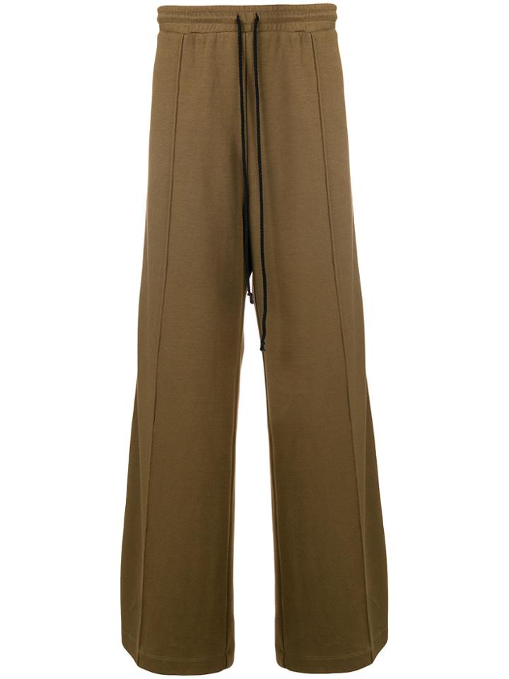 Lost & Found Rooms Wide Leg Side Stripe Joggers - Brown