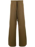 Lost & Found Rooms Wide Leg Side Stripe Joggers - Brown