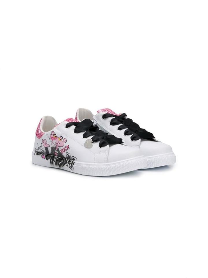 Monnalisa Pink Panther Sneakers - White