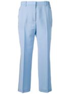 Nº21 Tailored Sequin Trimmed Trousers - Blue