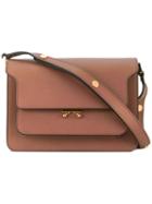 Marni - Trunk Shoulder Bag - Women - Calf Leather - One Size, Brown, Calf Leather