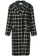 P.a.r.o.s.h. Buttoned Cocoon Coat - Blue