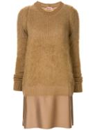 Nº21 Sweater Mini Dress - Brown