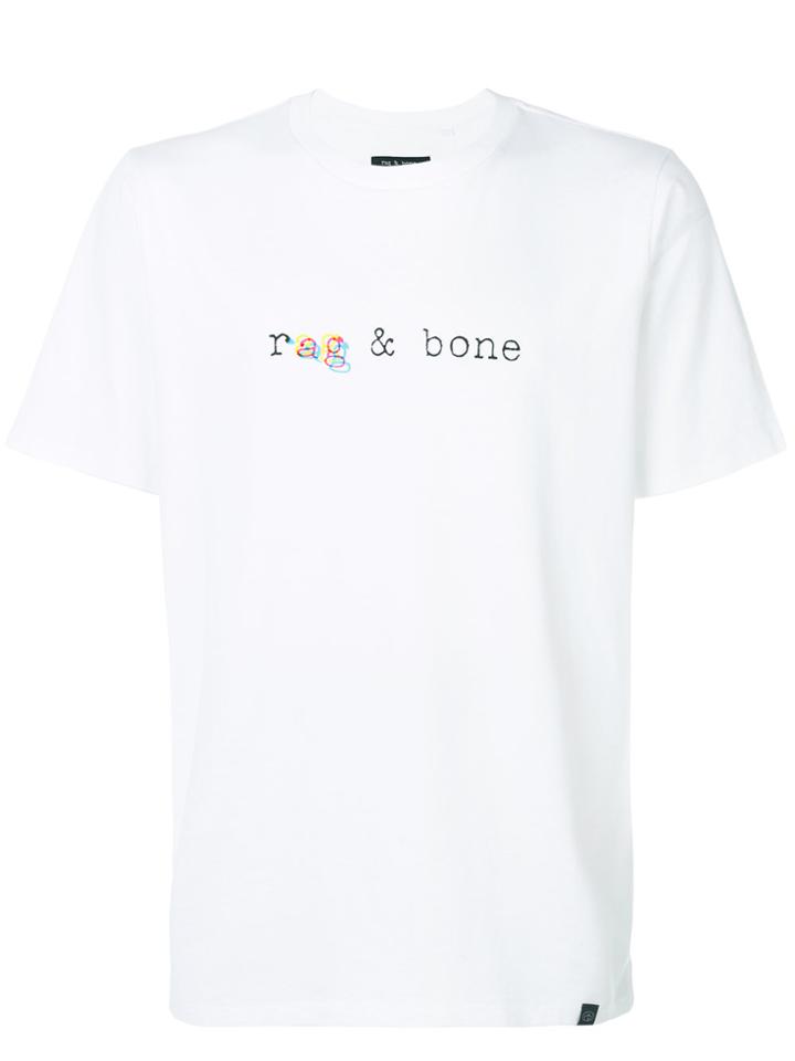 Rag & Bone Logo Print T-shirt - White