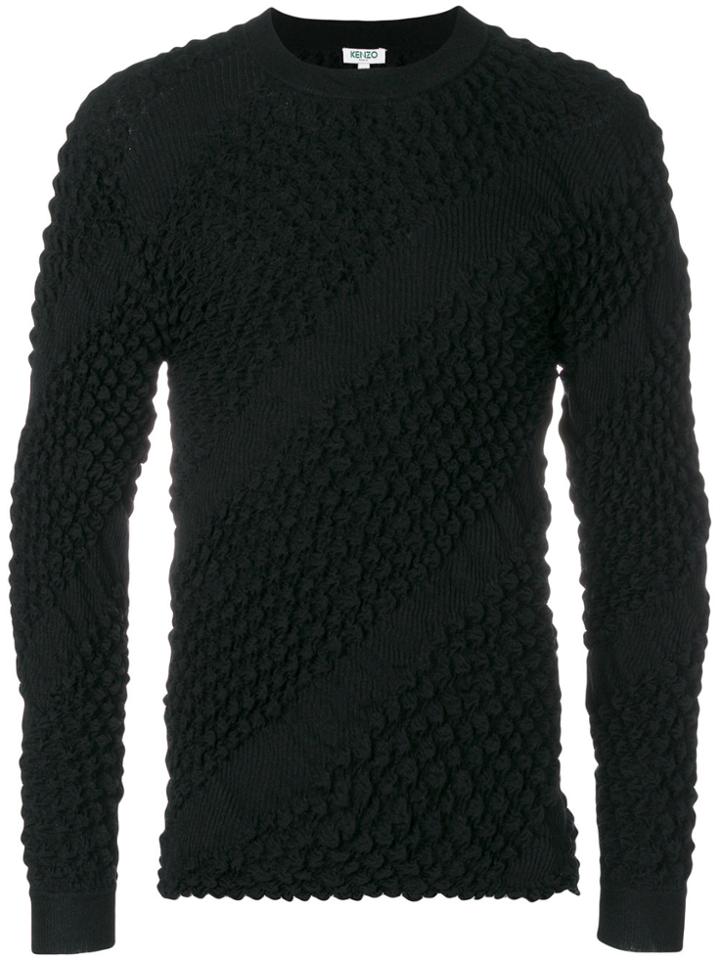 Kenzo Textured Sweater - Black