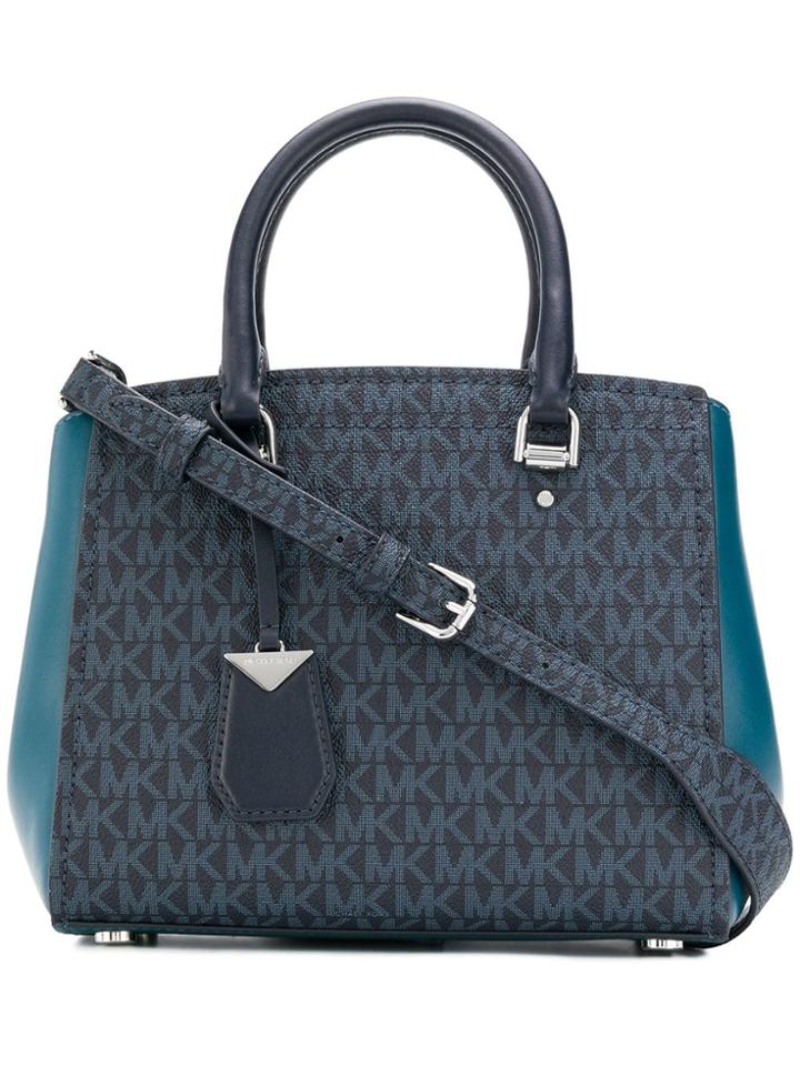 Michael Michael Kors Benning Satchel Bag - Blue