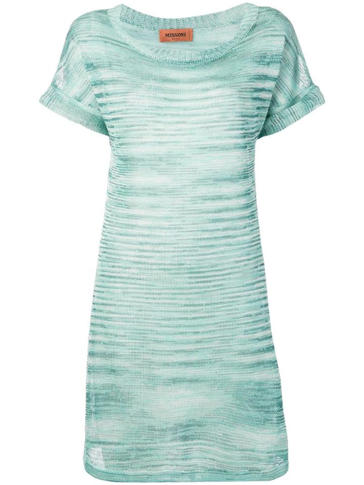 Missoni Melange Fine Knit Dress - Green
