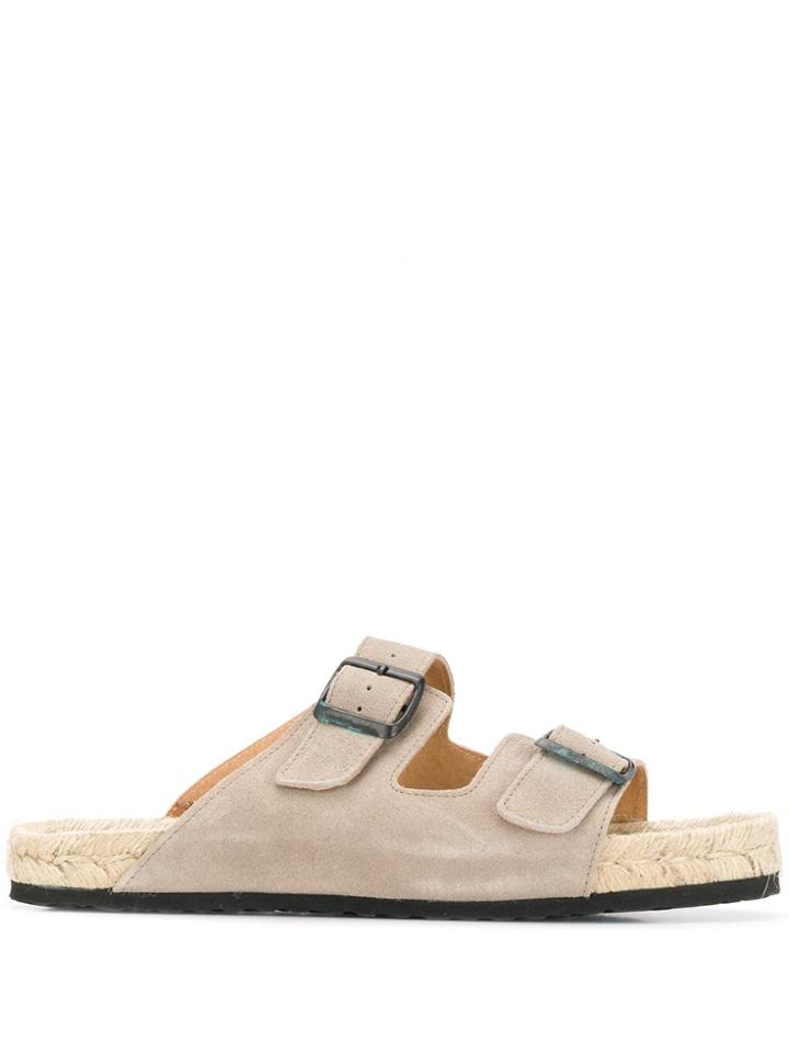 Manebi Slip-on Espadrille Sandals - Neutrals