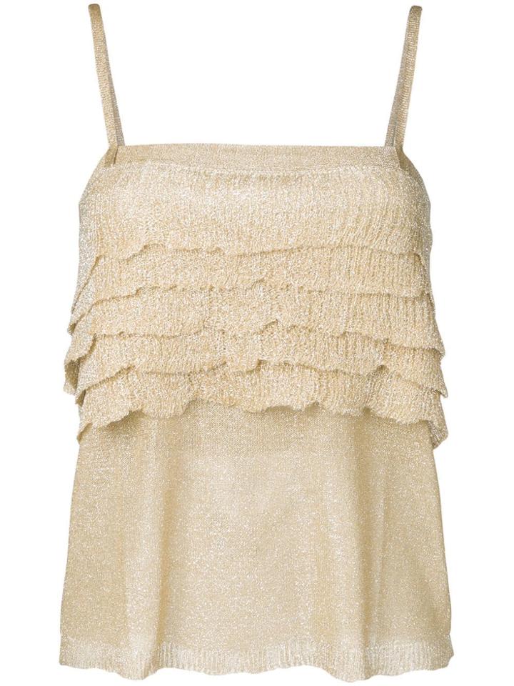 Missoni Tiered Vest - Gold