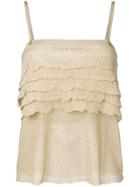 Missoni Tiered Vest - Gold