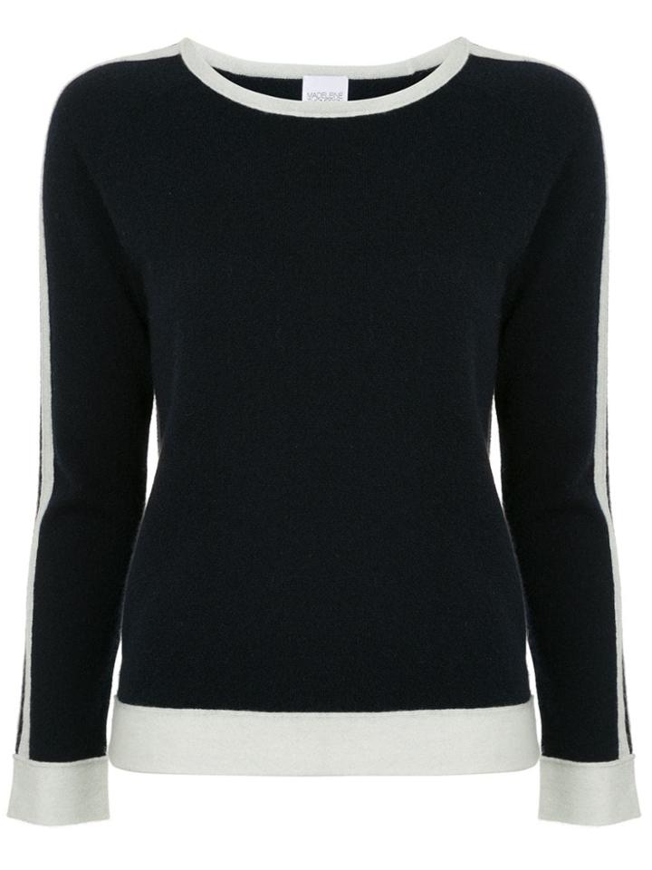Madeleine Thompson Side Stripe Sweater - Blue