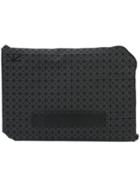 Bao Bao Issey Miyake - Geometric Pattern Clutch - Men - Polyurethane - One Size, Black, Polyurethane