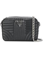 Prada Diagramme Cross-body Bag - Black