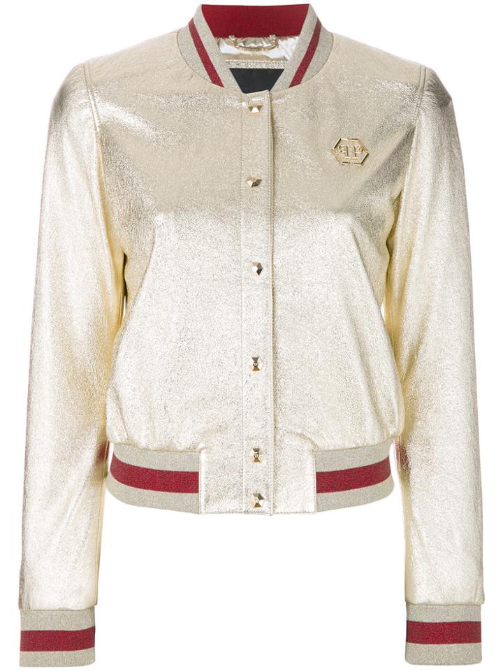Philipp Plein Metallic Bomber Jacket