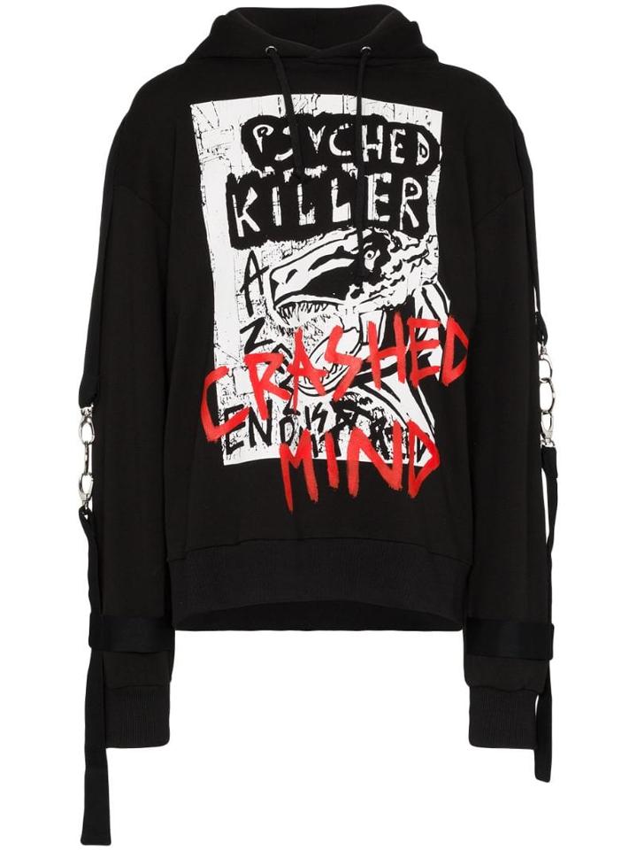 Faith Connexion X Ntmb Harness-strap Hoodie - Black