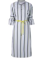 Odeeh Striped Design Dress - Grey