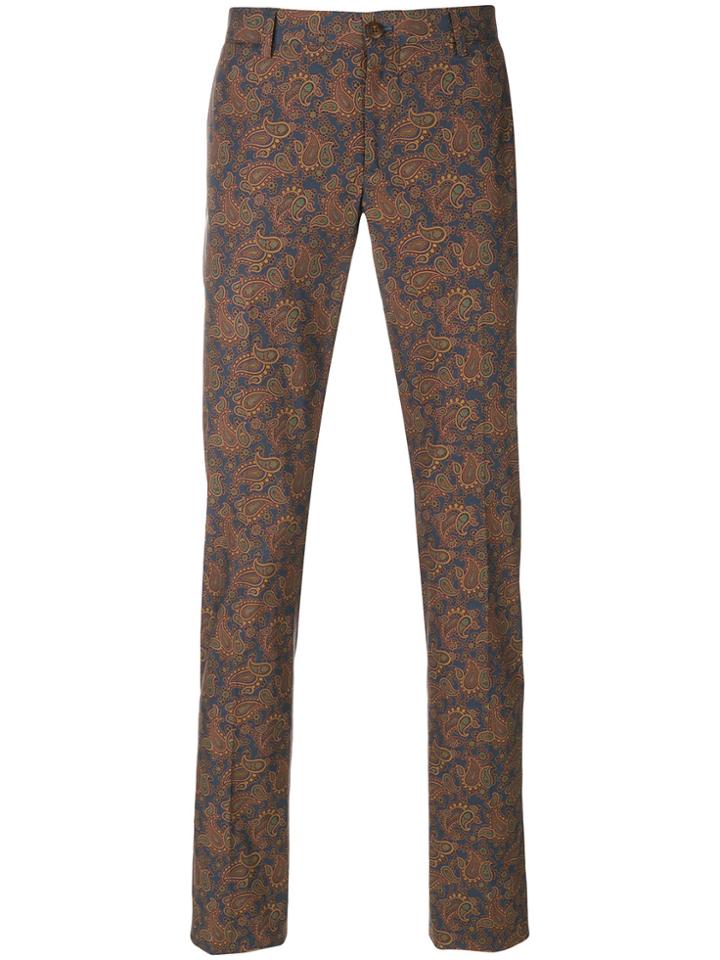 Etro Paisley Trousers - Multicolour