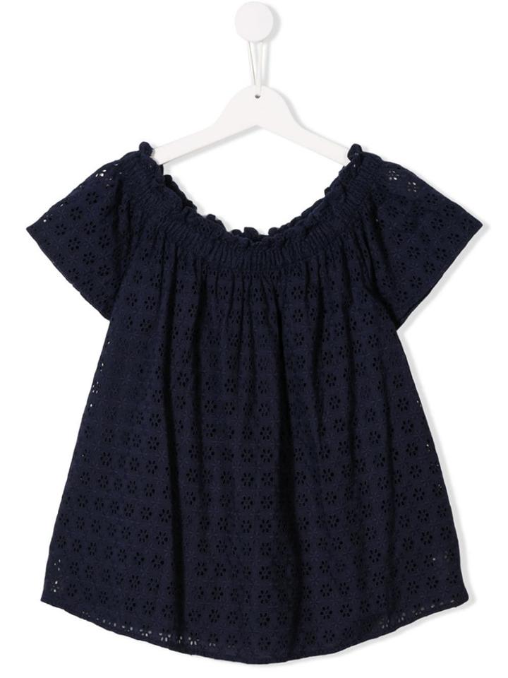 Ralph Lauren Kids Broderie Anglaise Tunic - Blue