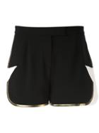 Elie Saab - Star Detail Shorts - Women - Polyester/spandex/elastane/acetate/viscose - 34, Black, Polyester/spandex/elastane/acetate/viscose