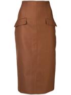 Manning Cartell Midi Pencil Skirt - Brown