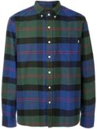 Stussy Oxford Plaid Print Shirt - Blue