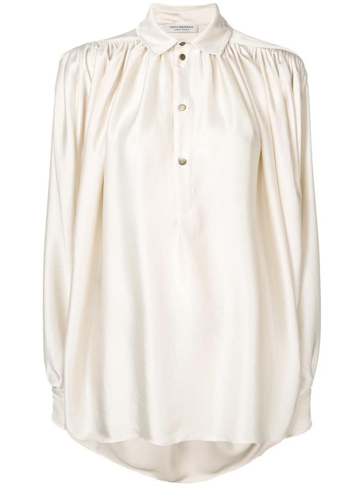 Philosophy Di Lorenzo Serafini Relaxed Henley Shirt - Neutrals