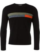 Junya Watanabe Comme Des Garçons Vintage Colour Block Patch Jumper, Adult Unisex, Size: Small, Black