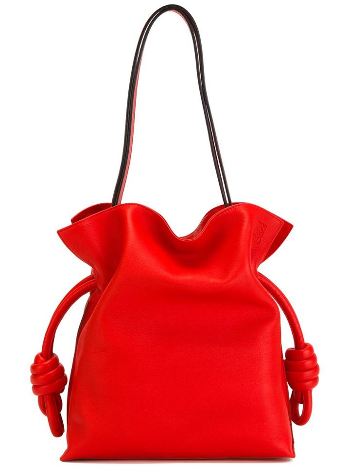 Loewe 'flamenco Knot' Tote - Red