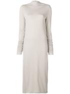 Rick Owens Lilies Stand-up Collar Dress - Nude & Neutrals