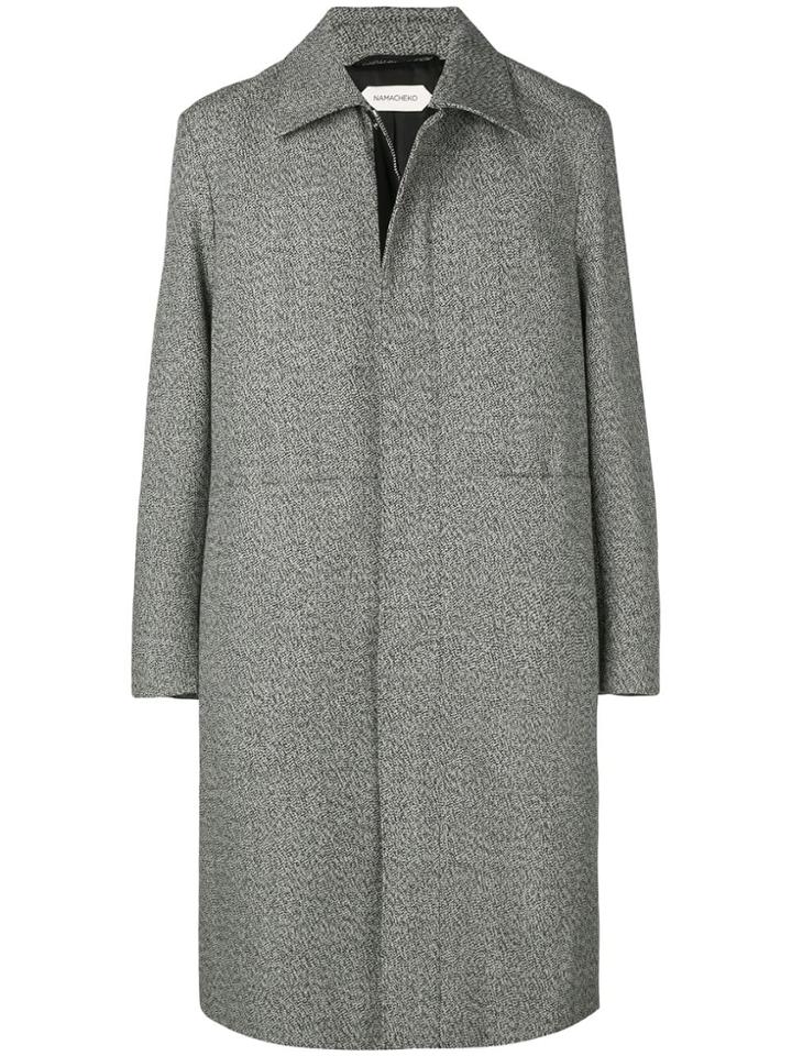 Namacheko Oversized Textured Coat - Grey