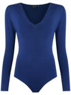 Gig - V Neck Knit Body - Women - Viscose - M, Women's, Blue, Viscose