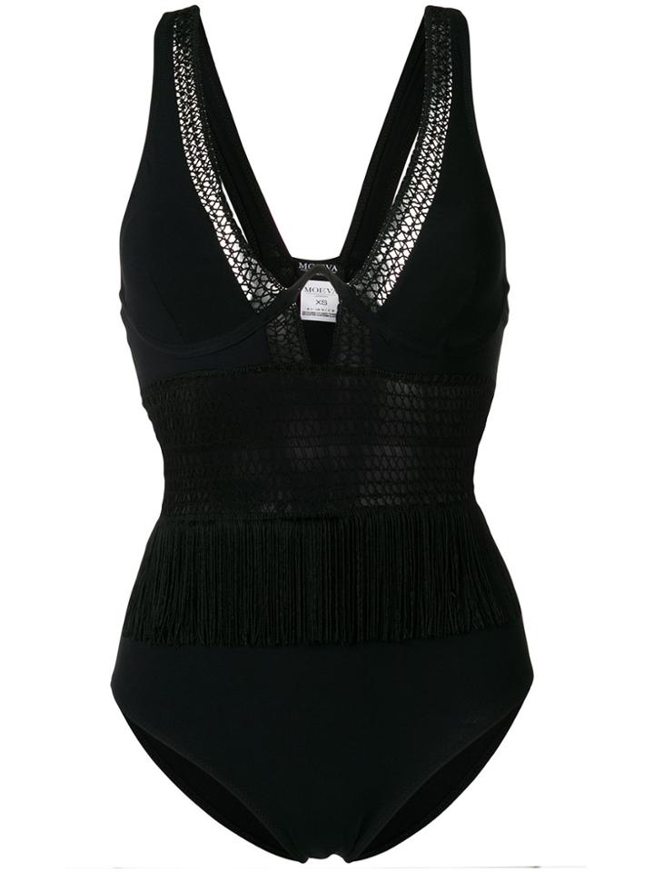 Moeva Plunge Swimsuit - Black