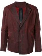 Isaac Sellam Experience Blazer Jacket With Stapled Back Details - Red
