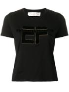 Elisabetta Franchi Logo T-shirt - Black