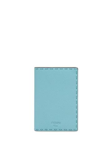 Fendi Selleria Passport Cover - Blue