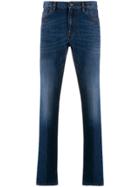Z Zegna High-rise Slim Fit Jeans - Blue