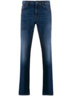 Z Zegna High-rise Slim Fit Jeans - Blue