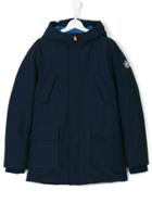 Save The Duck Kids Hooded Padded Coat - Blue